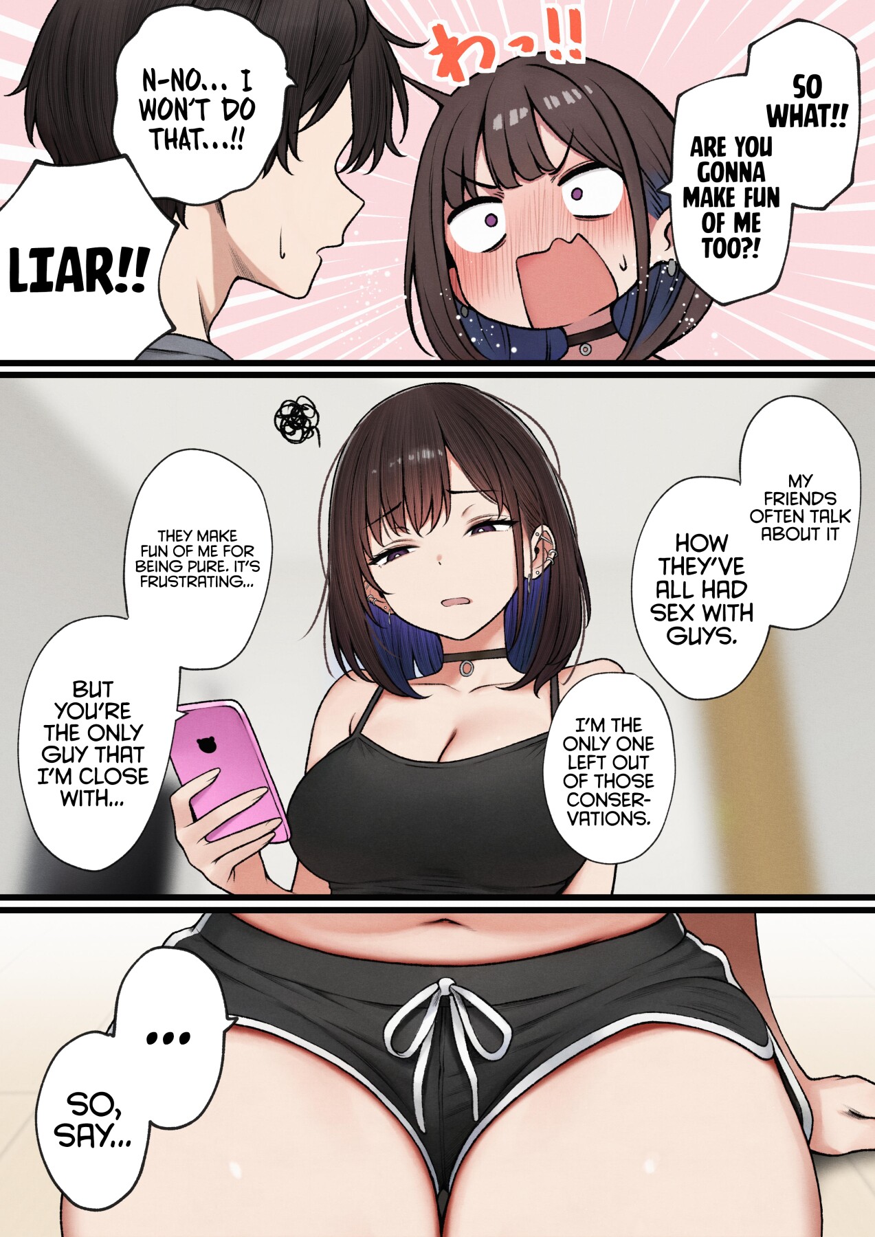 Hentai Manga Comic-The story of how my bedroom became my gyaru childhood friend's fuck-room-Read-11